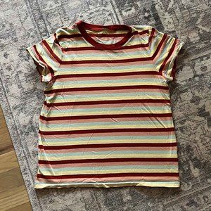 Madewell Whisper Cotton Striped Tshirt Womens Small